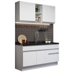 MADESA - Cocina Integral Glamy 1.50 Metros - Blanco 02