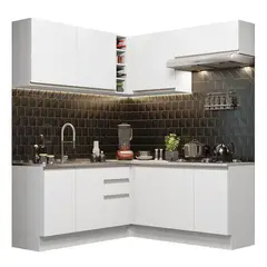 MADESA - Cocina Integral de Esquina Glamy 3.50 Metros - Blanco 03