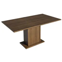 MADESA - Mesa de Comedor Rectangular Tapa de Madera 5275 Marrón