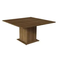 MADESA - Mesa de Comedor Tablero Cuadrado 5286 Marrón