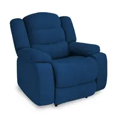 ELITE LIVING - Silla Reclinable Estática Grand Microfibra Azul