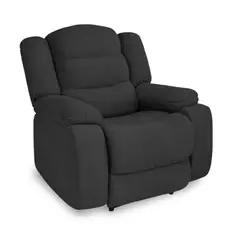 ELITE LIVING - Silla Reclinable Estática Grand Microfibra Gris Plomo