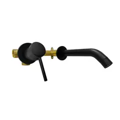 CCOL - Monocontrol Lavamanos A Muro Negro Consumo 9 l/min