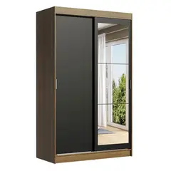 MADESA - Closet Tokio 218X109X54 2 Puertas 1 Espejo Negro