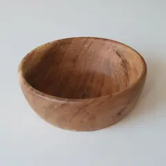 BUONASERA HOUSE - Bowl de Madera Tallado Pequeño-15cm Diámetro x 6cm Profundidad