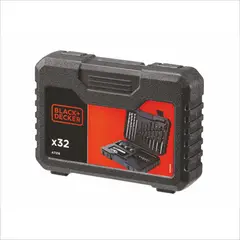 BLACK+DECKER - Juego para Atornillar y Taladrar Con Brocas titanio x 32 Piezas Black And Decker