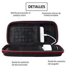 GENERICO - Funda Rigida Estuche Power Bank Celular Cargador