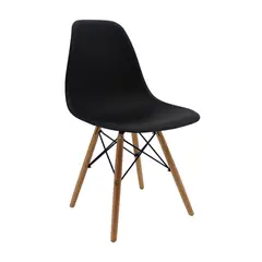 OR DESIGN - Silla Eames Negra Patas en Madera Set X 12 Unidades