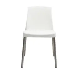 ERGONOMUS - Silla Cafetería sin Brazos Blanco Set X 4 Unidades