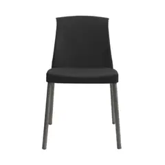 ERGONOMUS - Silla Cafeteria Eva Sin Brazos Negro