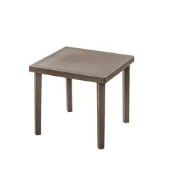 MQ - Mesa Plastico Infinity Mocca 80x74.5x80 Cm