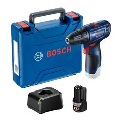 BOSCH - Taladro Atornillador Inalámbrico 12v 3/8 Pulg Gsr 120-Li + 1 Bat