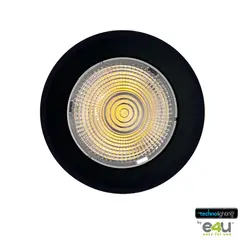 TECHNOLIGHTING - Spot Dirigible De Sobreponer Inclinable Con Rotacion 360 Grados . 9v Negra Luz Calida