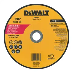 DEWALT - Disco Abrasivo Corte Metal 7 X 0.055 Pulgadas Ref DW8065