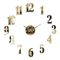 JUST HOME COLLECTION - Reloj De Pared 3d Acrílico 70x70 Cm Oro Amsterdam