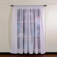 CASA BONITA - Cortina Mariposa 280x220 Cm Blanca