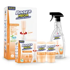 BINNER - Kit Quitagrasa Desinfectante Megaconcentrado 100 Ml