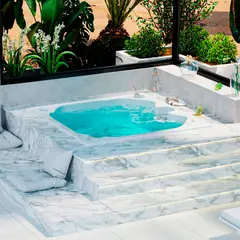 FIRPLAK - Hidromasaje Santorini 180X180Cm Básica Blanco