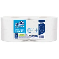 FAMILIA - Papel Higienico Jumbo Blanco 95 Metros Triplehoja X4 Unidades