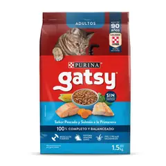 GATSY - Alimento Seco Para Gato Adulto Pescado Y Salmón 1.5kg