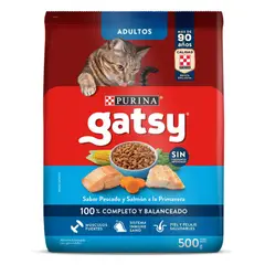 GATSY - Alimento Seco Para Gato Adulto Pescado Y Salmón 500g