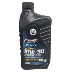 LUBRITEK - Aceite 10W-30 Semisintetico Evo Ssyn 1/4Gl
