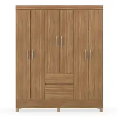 MULTIMUEBLES - Closet Flash Almendra 6 puertas 2 Cajones