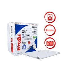 WYPALL - Paños De Limpieza X80 Azul Power Pockets Limpieza Especializada