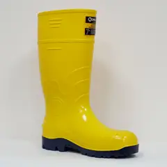 DQ - Bota Pvc Amarilla Guerrera Hidrocarburos T/37 Robusta Paq X 5 Pares