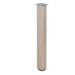 MADECENTRO - Pata para Mesa Niquelada Cuadrada 710 mm x 50 mm x 50 mm 040