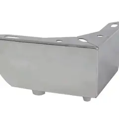 MADECENTRO - Pata Esquinera Triangular Acero Cromado 50 mm 107 x 107 mm 417