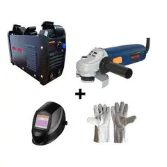DISCOVER - Kit Inversor 20-160A + Pulidora 4.1/2" 860W + Careta Int + Guantes