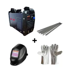 DISCOVER - Kit Inversor 20-160A + Soldadura 3/32" + Careta Int + Guantes