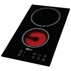 FISCHER - Estufa Empotrar 2q Electrica Touch Vitroceramica 220v Negro