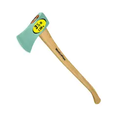 VULCAN - Hacha Hoja Única para Campamento con Mango Madera 88.90 cm