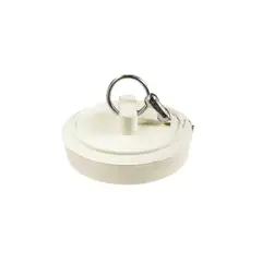 PLUM - Tapón para Rejilla de Desagüe Blanco de 2.85 a 3.17 cm