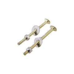 PROSOURCE - Juego de Pernos para Inodoro en Acero con Acabado en Latón