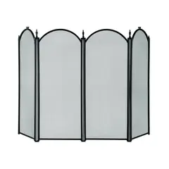 GENERICO - Pantalla de fuego 4pnl 30x130.810cm Blk