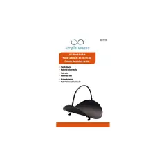 GENERICO - Soporte para Leña de Metal 48.260 cm Negro