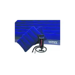 INTEX - Colchón De Inflar PVC Elevado Azul 60x80x22 cm