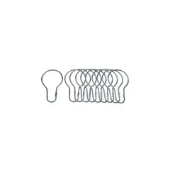 DANCO - Ganchos para Cortina de Ducha de 2.540 cm Paquete de 12