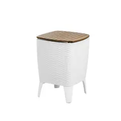 MQ - Nevera Plástica Cooler Tipo Table Capri Caramelo