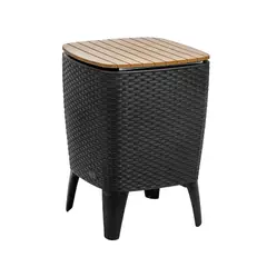 MQ - Hielera Plástica 28 Litros Tipo Mesa Capri Tabaco