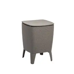 MQ - Nevera Plástica Cooler Tipo Table Capri Taupe