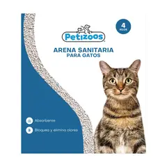 PETIZOOS - Arena Sanitaria Gato Economica Petizzos 4 Kg