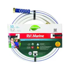 SWANKIE - Manguera para Embarcaciones o Vehículos Rodantes Blanco de 1.27 cm x 15.24 m
