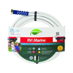 SWANKIE - Manguera para Embarcaciones o Caravana Blanco de 7.62 m