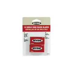 HYDE TOOLS - Hoja Tipo Navaja de Borde Simple de 0.02 cm Cartón x 10 Unidades