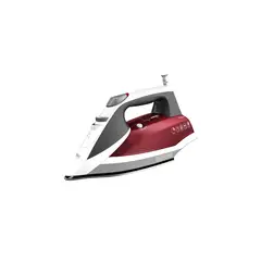 BLACK+DECKER - Plancha Vapor con Cable de Acero Inoxidable Rojo