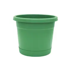 SOUTHERN PATIO - Maceta con Plato y Borde Enrollado de 30.48 cm Verde